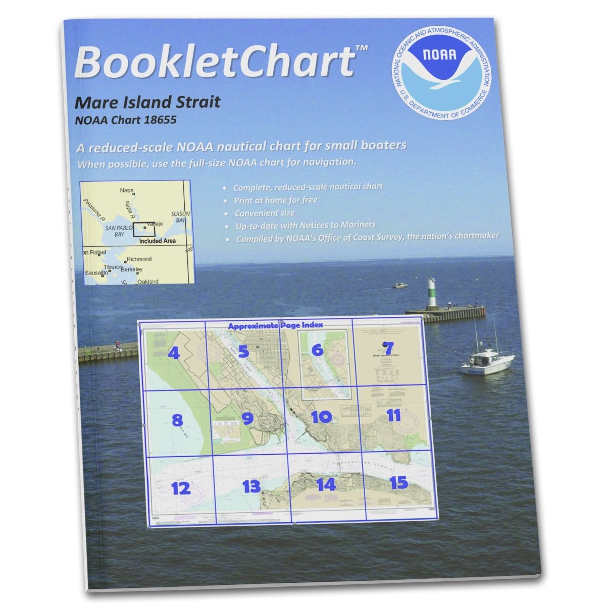 NOAA BookletChart 18655: Mare Island Strait - Life Raft Professionals