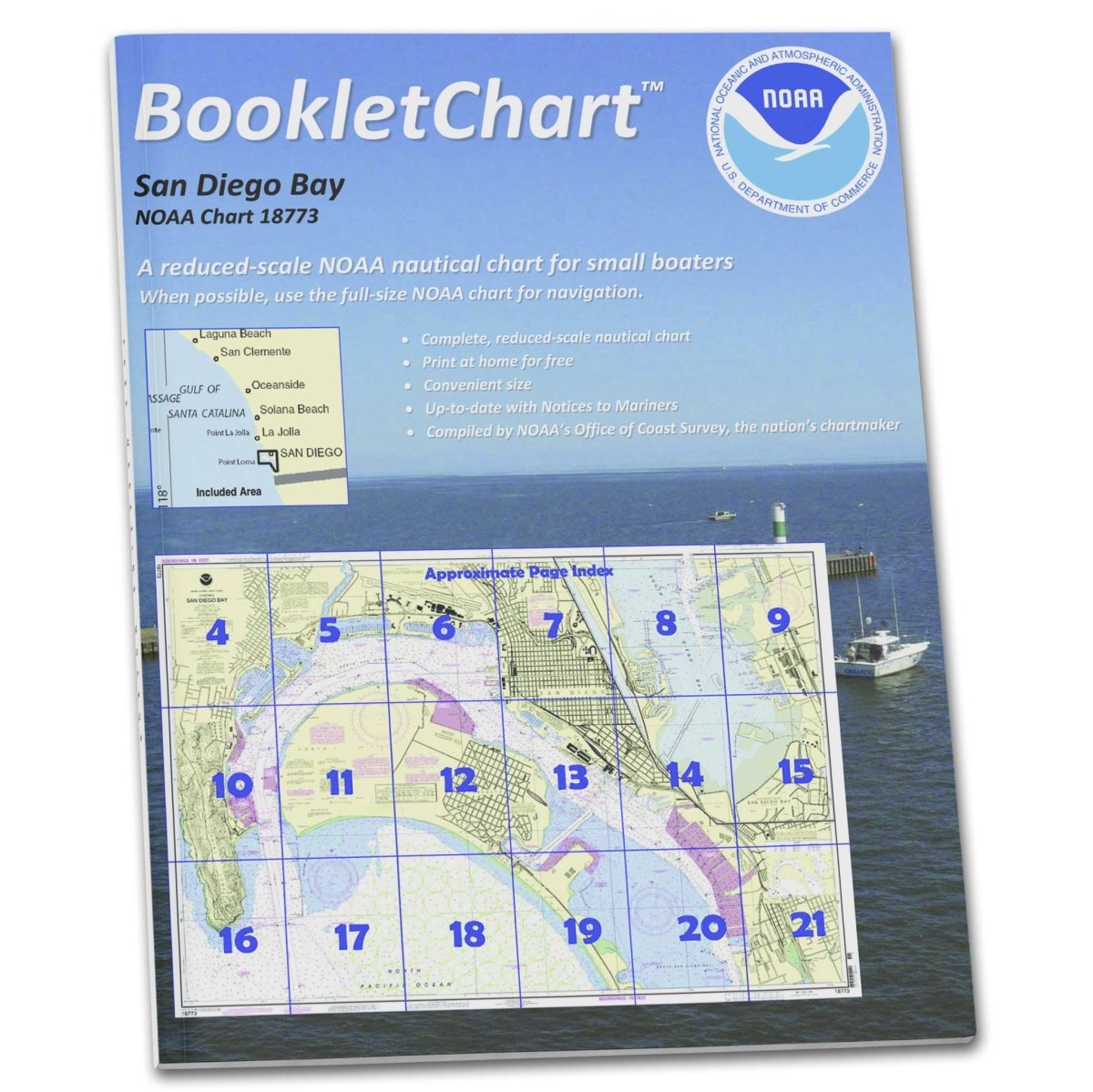 NOAA BookletChart 18773 San Diego Bay Life Raft Professionals