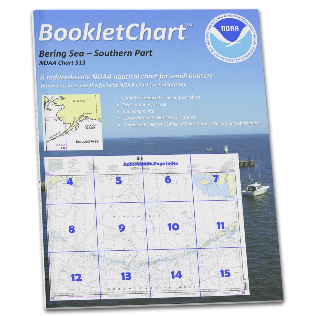 NOAA BookletChart 513: Bering Sea Southern Part - Life Raft Professionals