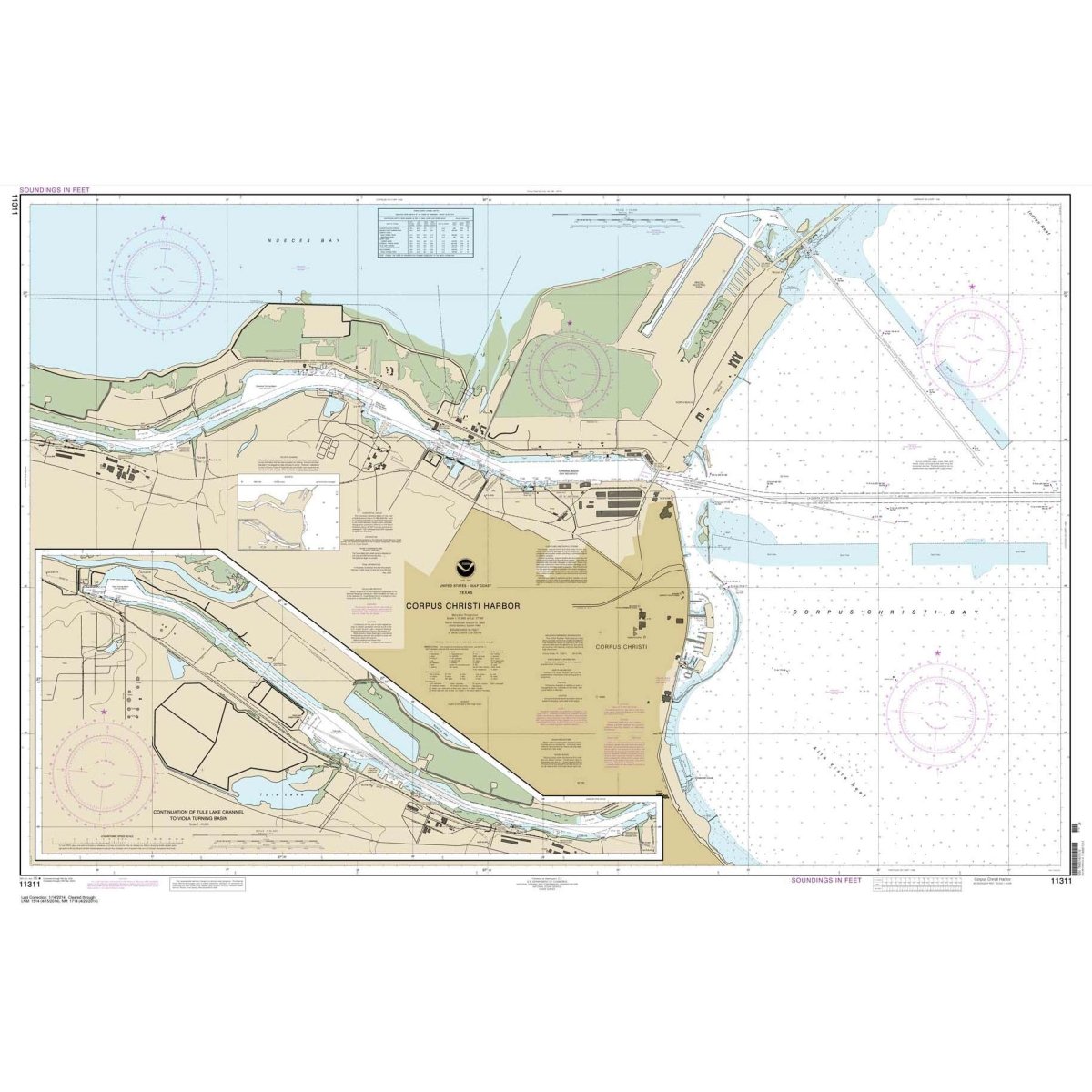 NOAA Chart 11311: Corpus Christi Harbor - Life Raft Professionals