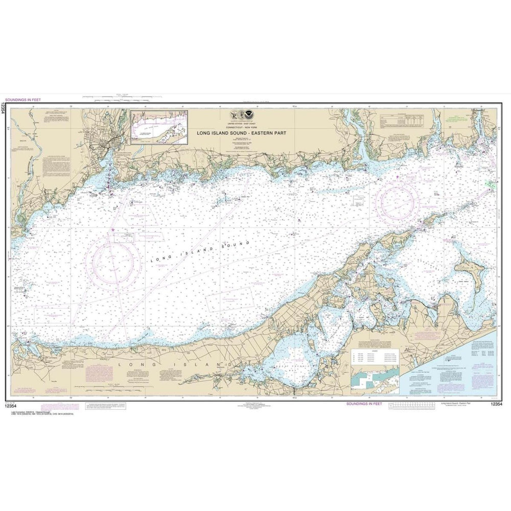 NOAA Chart 12354: Long Island Sound Eastern part - Life Raft Professionals
