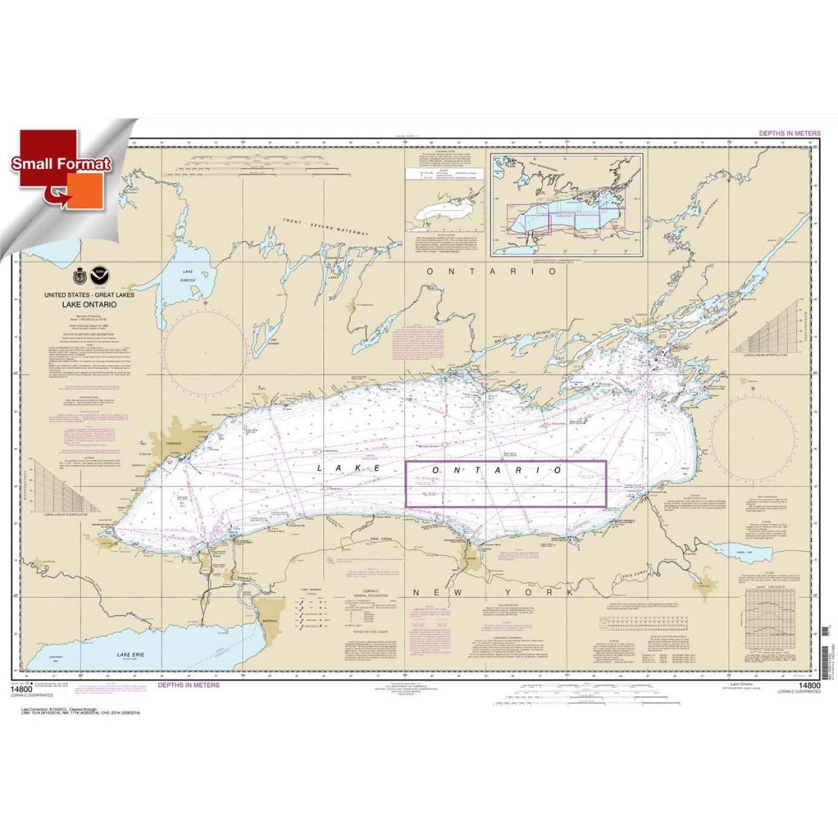 NOAA Chart 14800: Lake Ontario - Life Raft Professionals
