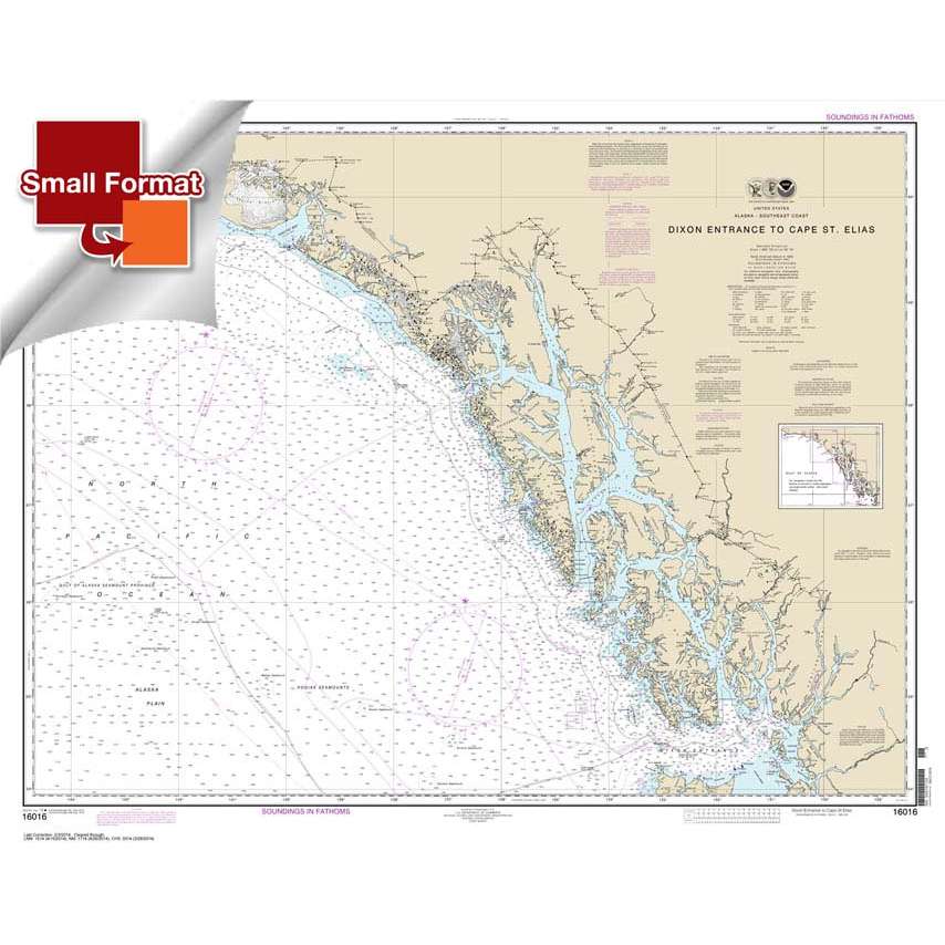 NOAA Chart 16016: Dixon Entrance to Cape St. Elias - Life Raft Professionals