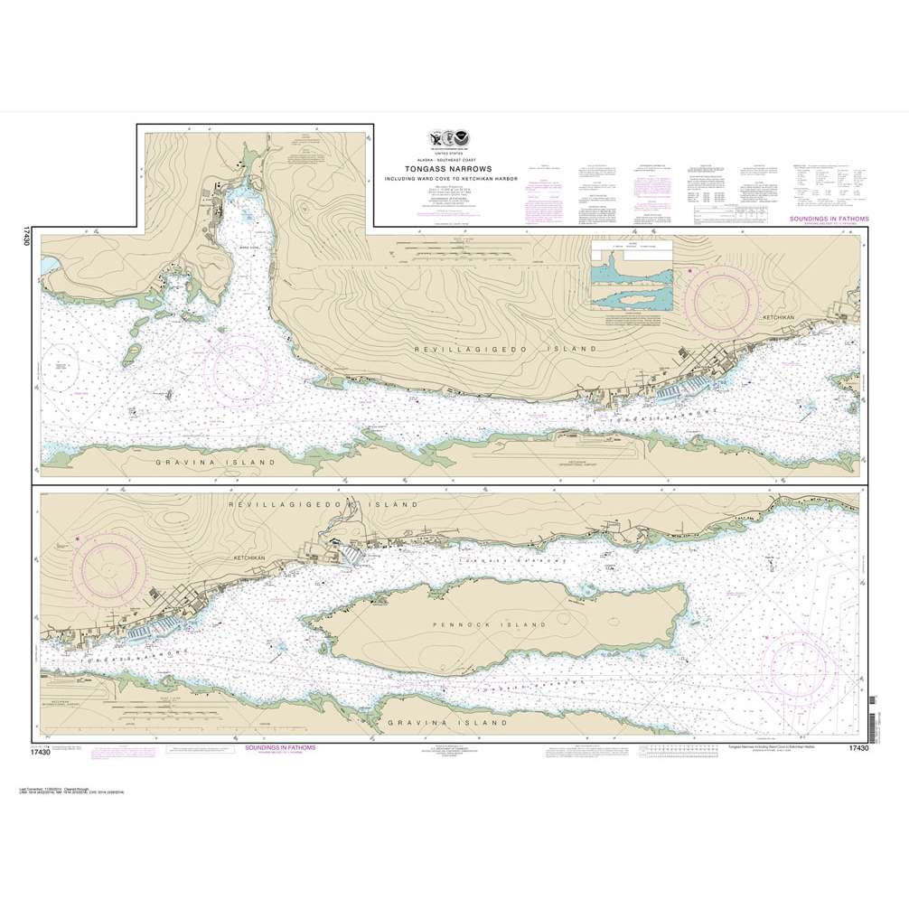 NOAA Chart 17430: Tongass Narrows - Life Raft Professionals