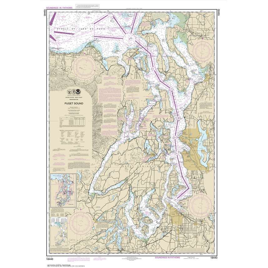 NOAA Chart 18440: Puget Sound - Life Raft Professionals