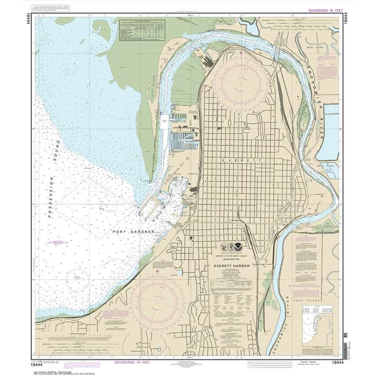 NOAA Chart 18444: Everett Harbor - Life Raft Professionals