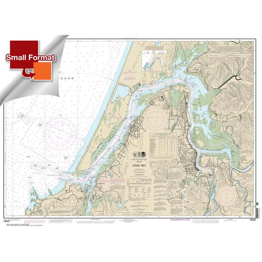 NOAA Chart 18587: Coos Bay - Life Raft Professionals