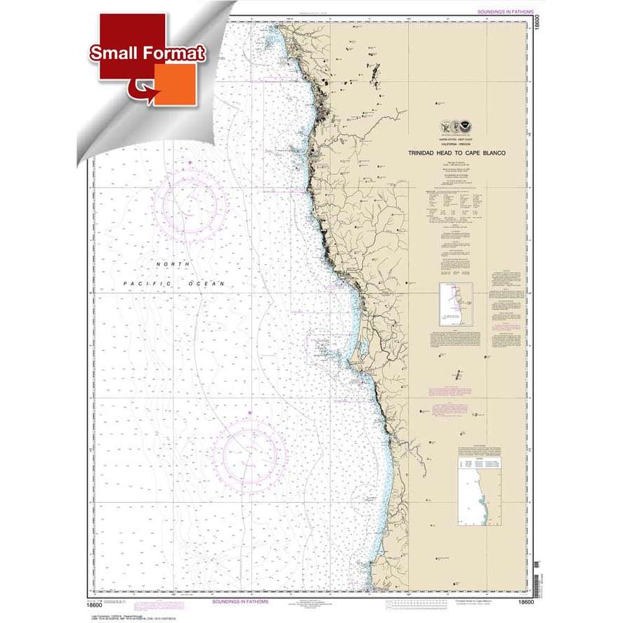 NOAA Chart 18600: Trinidad Head to Cape Blanco - Life Raft Professionals