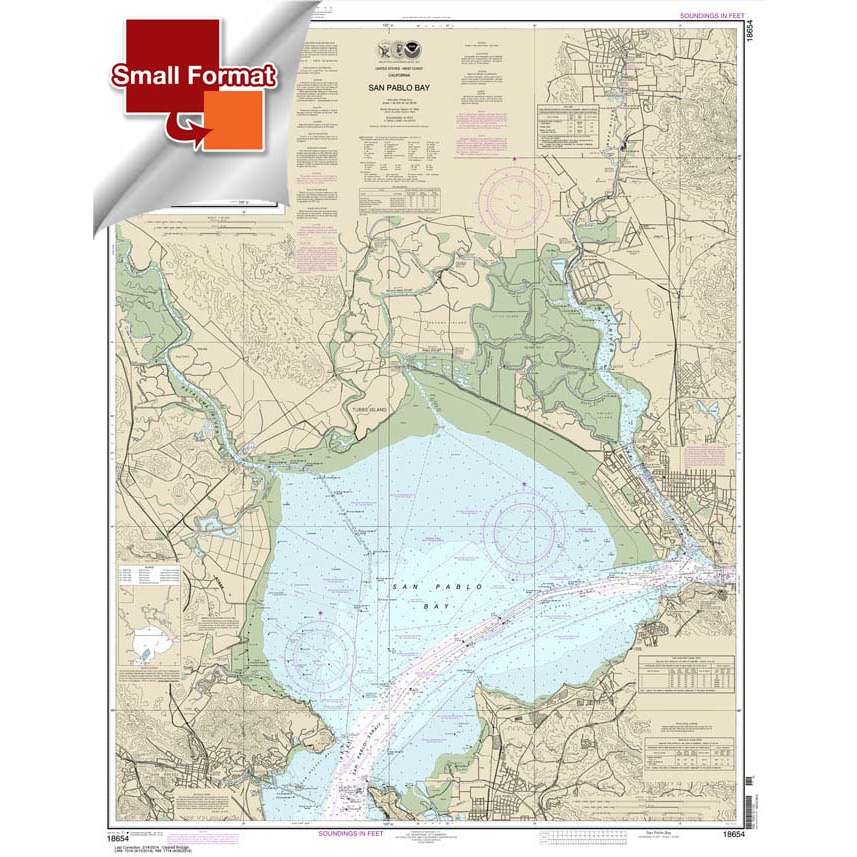 NOAA Chart 18654: San Pablo Bay - Life Raft Professionals