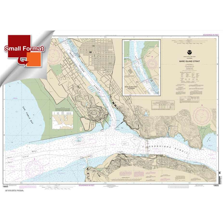NOAA Chart 18655: Mare Island Strait - Life Raft Professionals