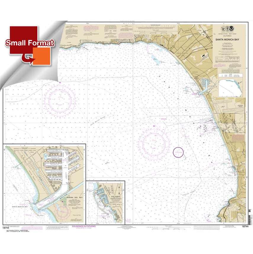 NOAA Chart 18744: Santa Monica Bay; King Harbor - Life Raft Professionals