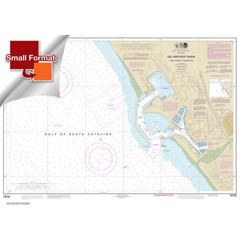 NOAA Chart 18758: Del Mar Boat Basin - Life Raft Professionals