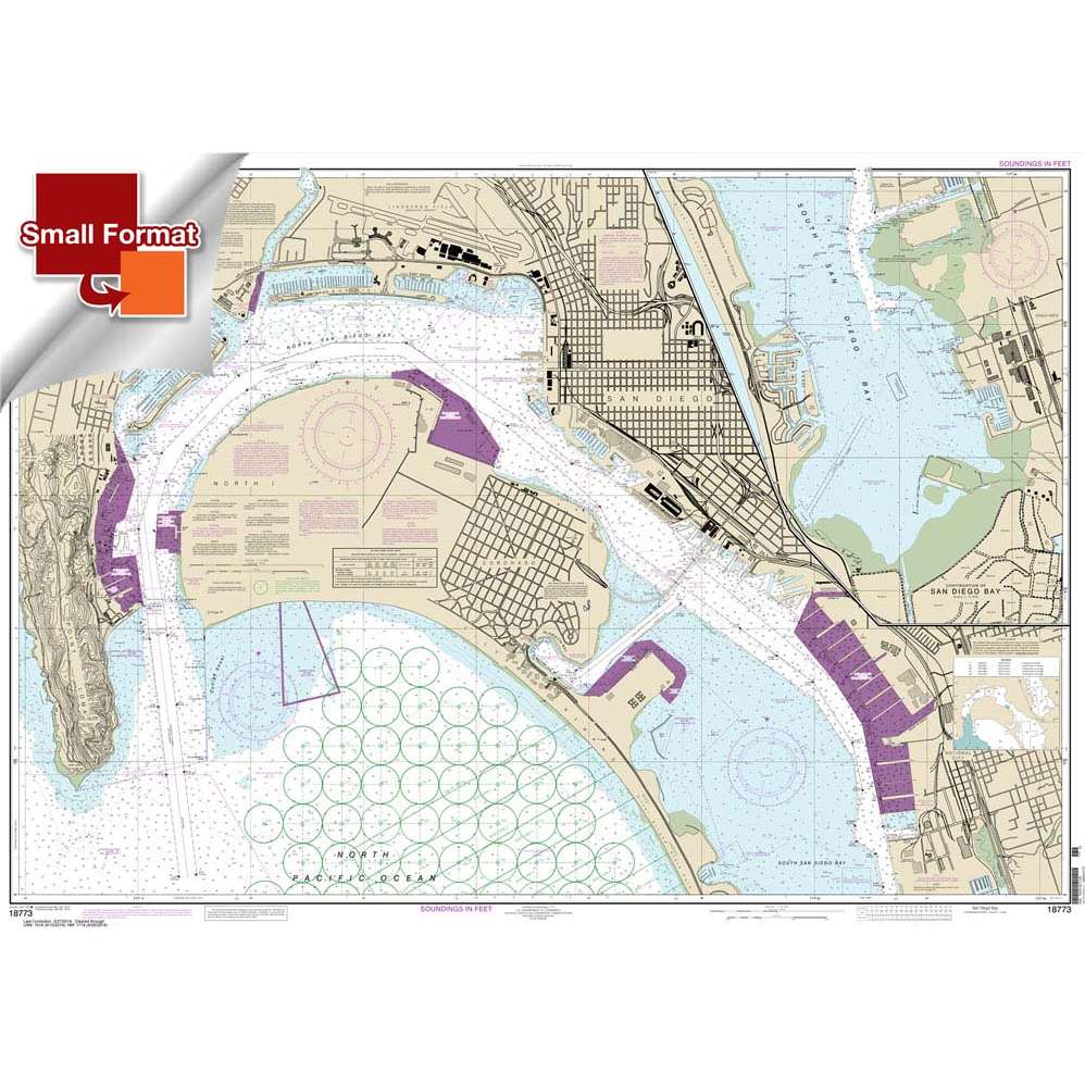 NOAA Chart 18773: San Diego Bay - Life Raft Professionals