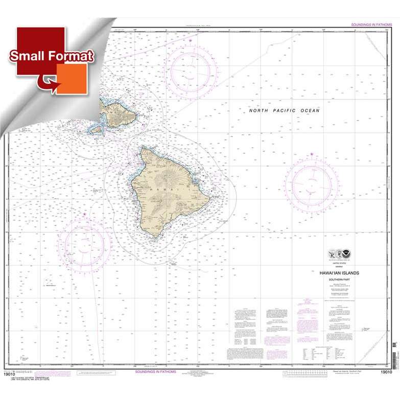 NOAA Chart 19010: Hawai'ian Islands southern part - Life Raft Professionals