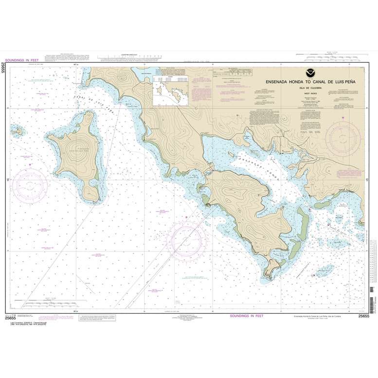 NOAA Chart 25655: Ensenada Honda to Canal de Luis Pena - Life Raft Professionals