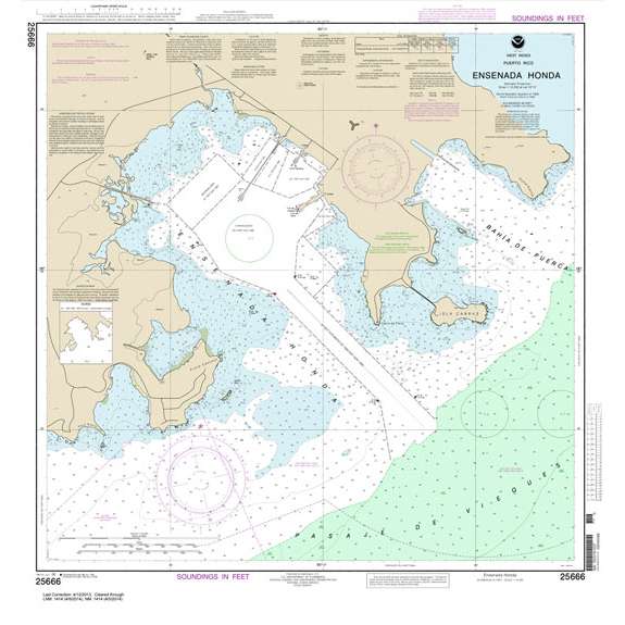 NOAA Chart 25666: Ensenada Honda - Life Raft Professionals