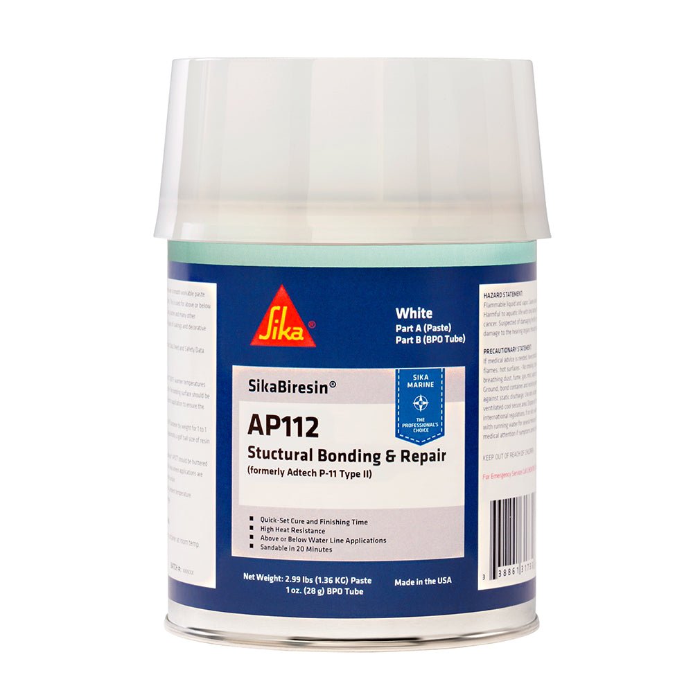 Sika SikaBiresin AP112 + BPO Cream Hardener - White - Quart - Life Raft Professionals