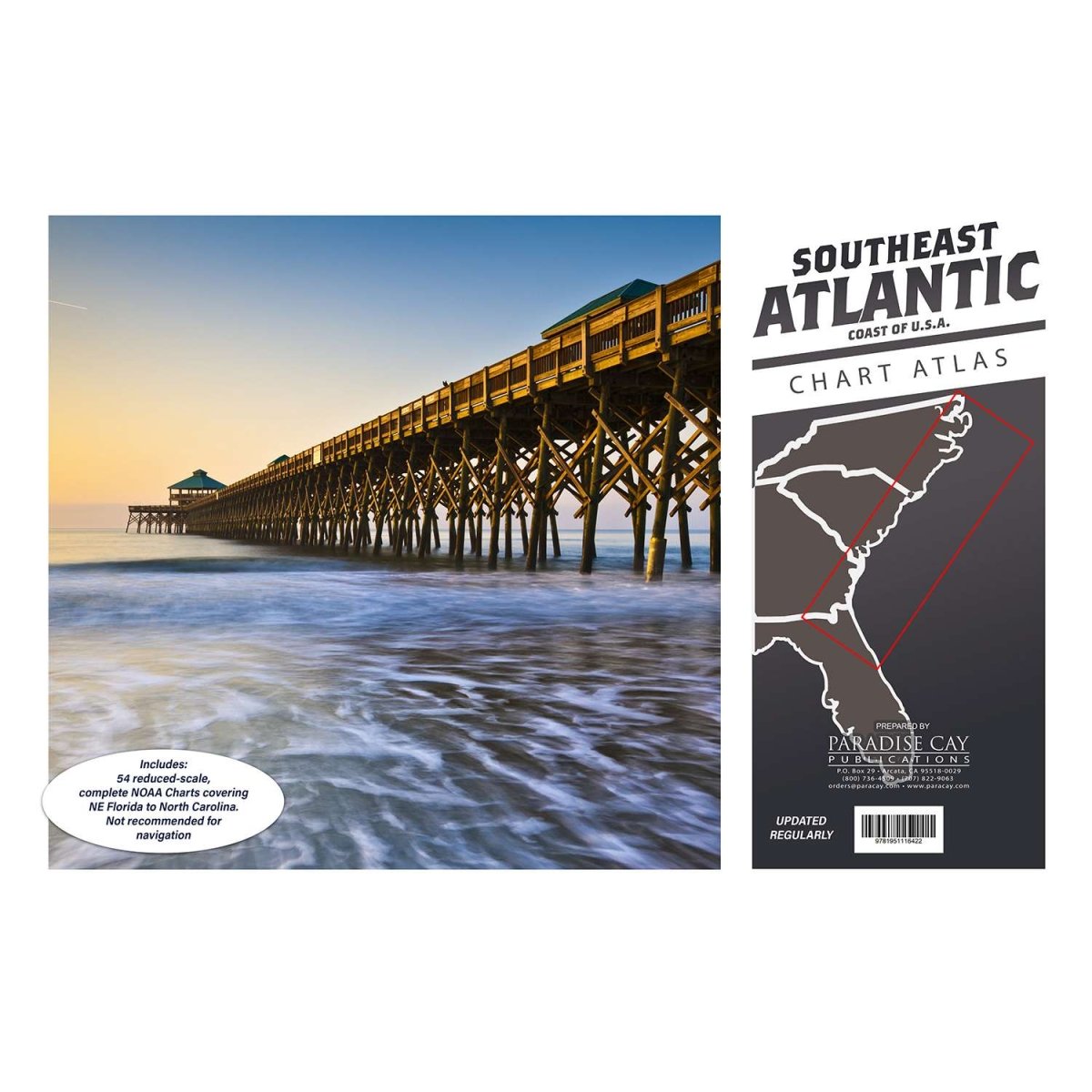 Southeast Atlantic Coast Chart Atlas (12x18 Spiralbound) Life Raft