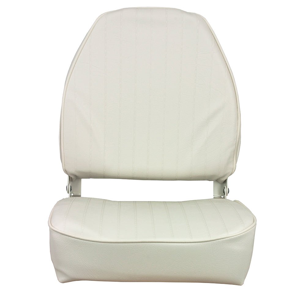 Springfield High Back Folding Seat - White - Life Raft Professionals