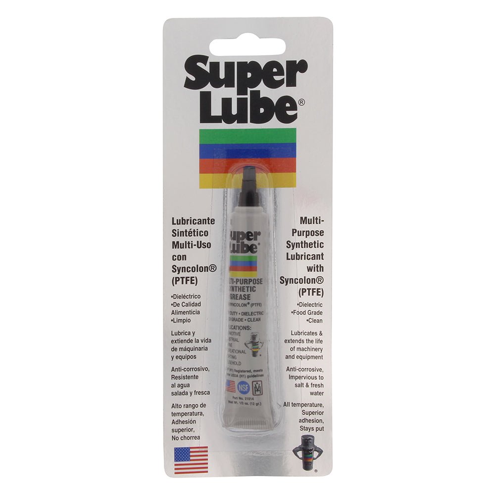 Super Lube Multi-Purpose Synthetic Grease w/Syncolon (PTFE) - .5oz Tube - Life Raft Professionals