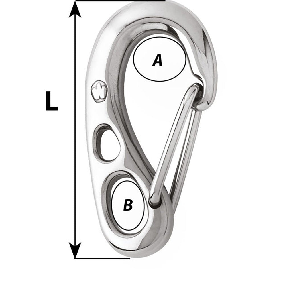 Wichard HR Safety Snap Hook - 100mm Length - 3-15/16" - Life Raft Professionals