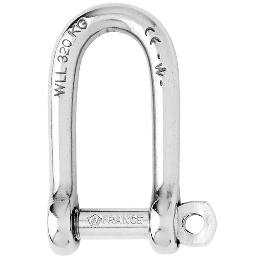 Wichard Self-Locking Long D Shackle - 10mm Diameter - 13/32" - Life Raft Professionals