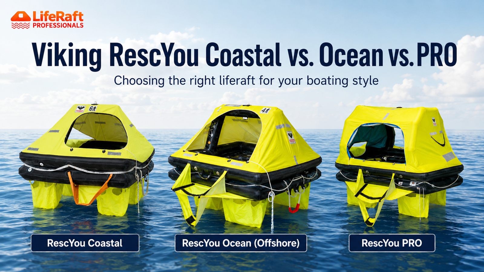 Viking RescYou Coastal vs. Ocean vs. PRO: Which Life Raft Is Right for You?