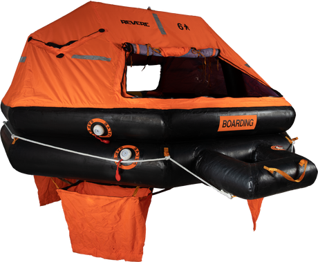 Orange Marine Life Raft 