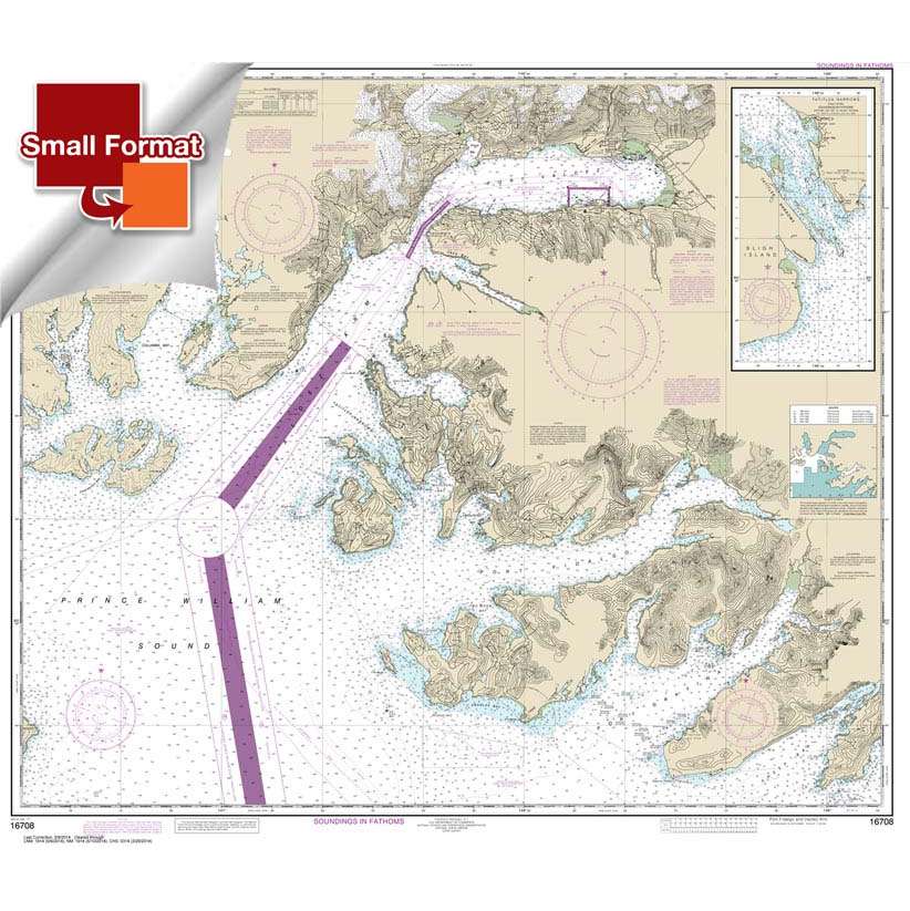 NOAA Chart 16708: Prince William Sound-Port Fidalgo and Valdez Arm;Tatitlek Narrows