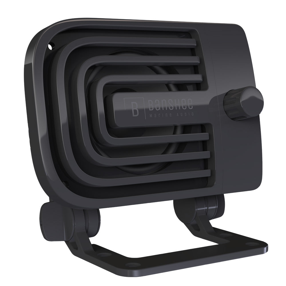 Banshee Marine Active External VHF Speaker - Black - Life Raft Professionals