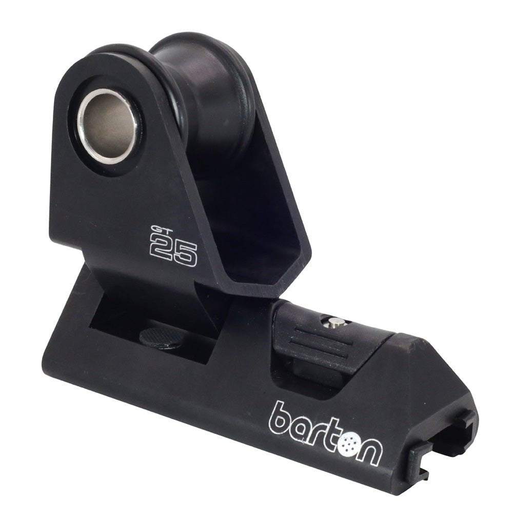 Barton 25mm T - Track Genoa Car - Black - Life Raft Professionals