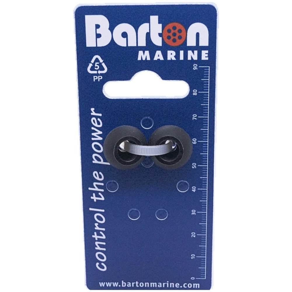 Barton 4mm Rope Stoppers - Black - Pair - Life Raft Professionals