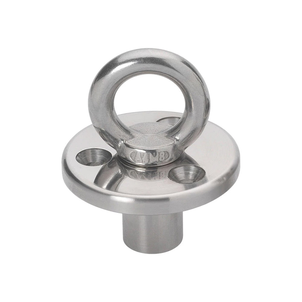 Barton Deck Plate w/Fixing Eye w/Blanking Plug - M8 Eye - Life Raft Professionals