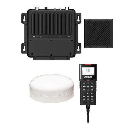 BG V100-B Black Box VHF Radio w/Built-In AIS Transmitter Receiver External GP-500 GPS Antenna - Life Raft Professionals