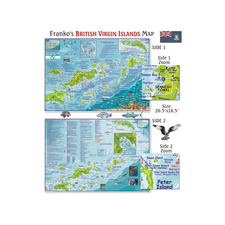 British Virgin Islands Dive Map & Adventure Guide - Life Raft Professionals