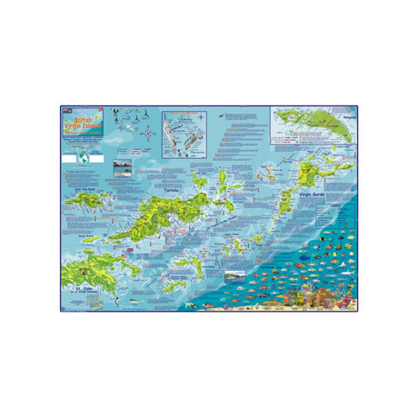 British Virgin Islands Dive Map & Adventure Guide - Life Raft Professionals