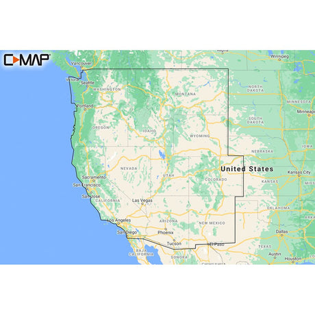 C-MAP M-NA-Y211-MS US Lakes West REVEAL Inland Chart - Life Raft Professionals