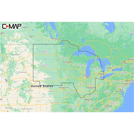 C-MAP M-NA-Y212-MS US Lakes North Central REVEAL Inland Chart - Life Raft Professionals