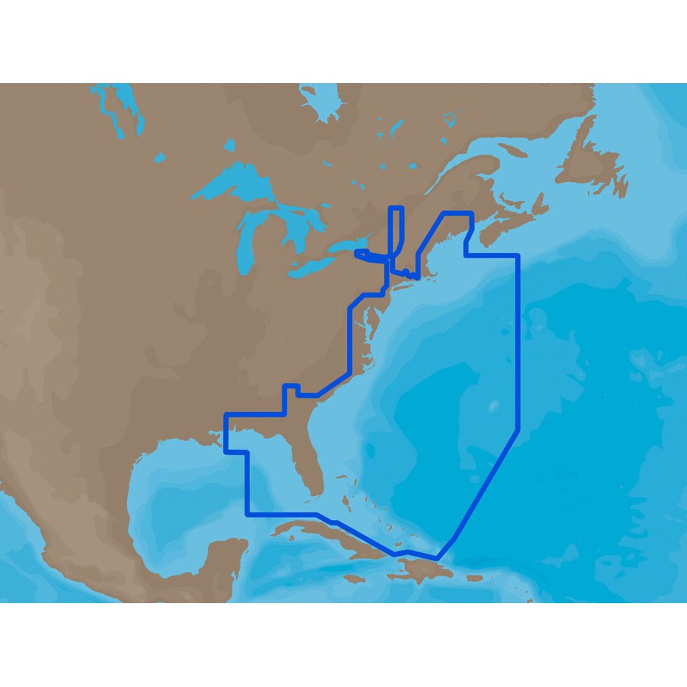 C-MAP MAX NA-M022 - U.S. East Coast & The Bahamas - SD Card - Life Raft Professionals