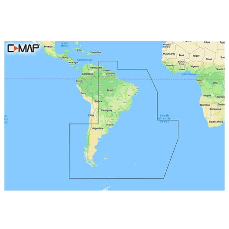 C-MAP REVEAL Chart - South America - East Coast - Life Raft Professionals