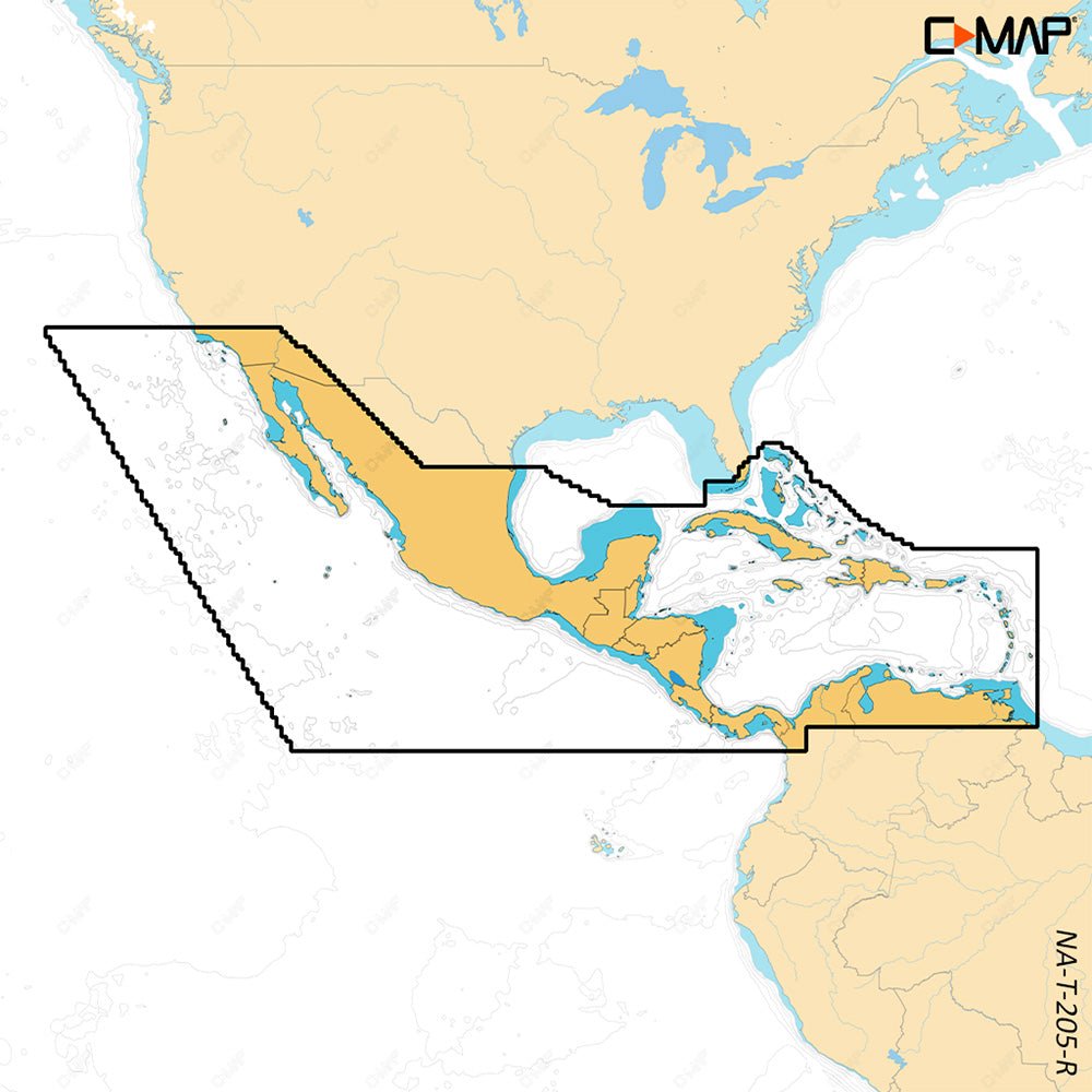 C-MAP REVEAL X - Central America Caribbean - Life Raft Professionals