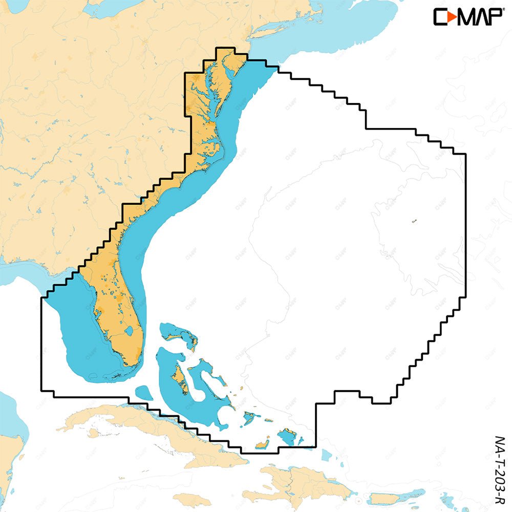 C-MAP REVEAL X - Chesapeake Bay to the Bahamas - Life Raft Professionals