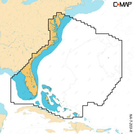 C-MAP REVEAL X - Chesapeake Bay to the Bahamas - Life Raft Professionals