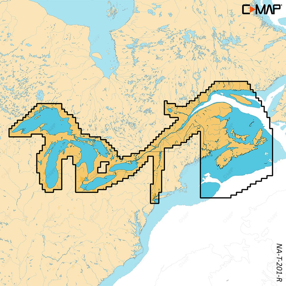 C-MAP REVEAL X - Great Lakes to Nova Scotia - Life Raft Professionals