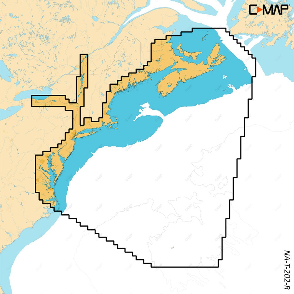 C-MAP REVEAL X - Nova Scotia to the Chesapeake Bay - Life Raft Professionals
