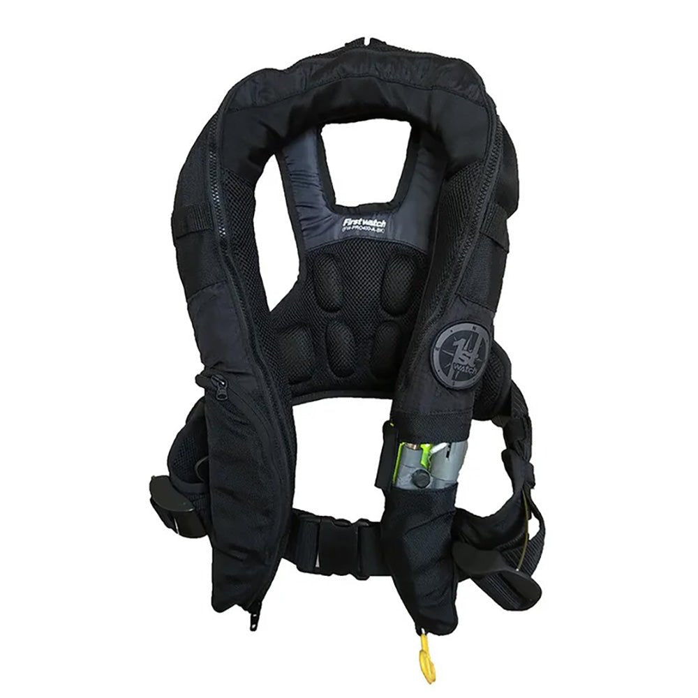 First Watch Auto/Manual Convertible 38G Inflatable PFD - Black - Life Raft Professionals