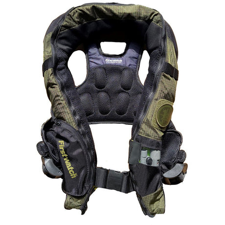 First Watch Auto/Manual Convertible 38G Inflatable PFD - Green - Life Raft Professionals