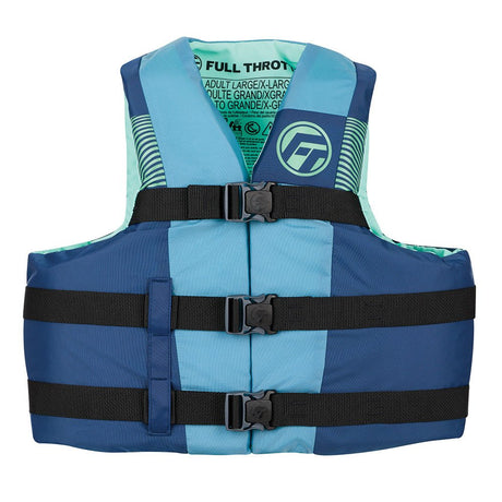 Full Throttle Adult Nylon Life Jacket - S/M - Blue/Black - Life Raft Professionals