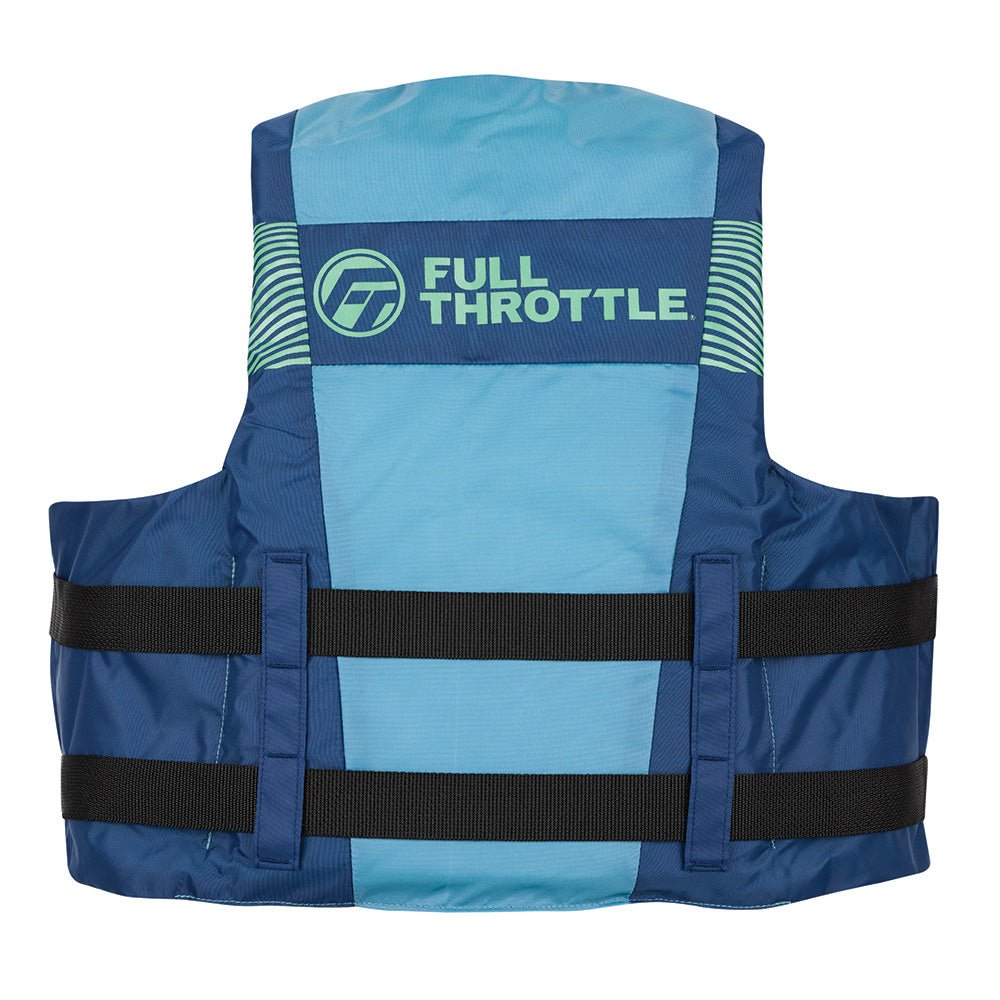Full Throttle Adult Nylon Life Jacket - S/M - Blue/Black - Life Raft Professionals