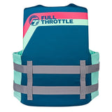 Full Throttle Adult Rapid - Dry Life Jacket - L/XL - Aqua - Life Raft Professionals